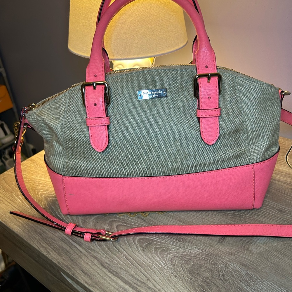 Kate Spade Burlap Crossbody/Shoulder Bag